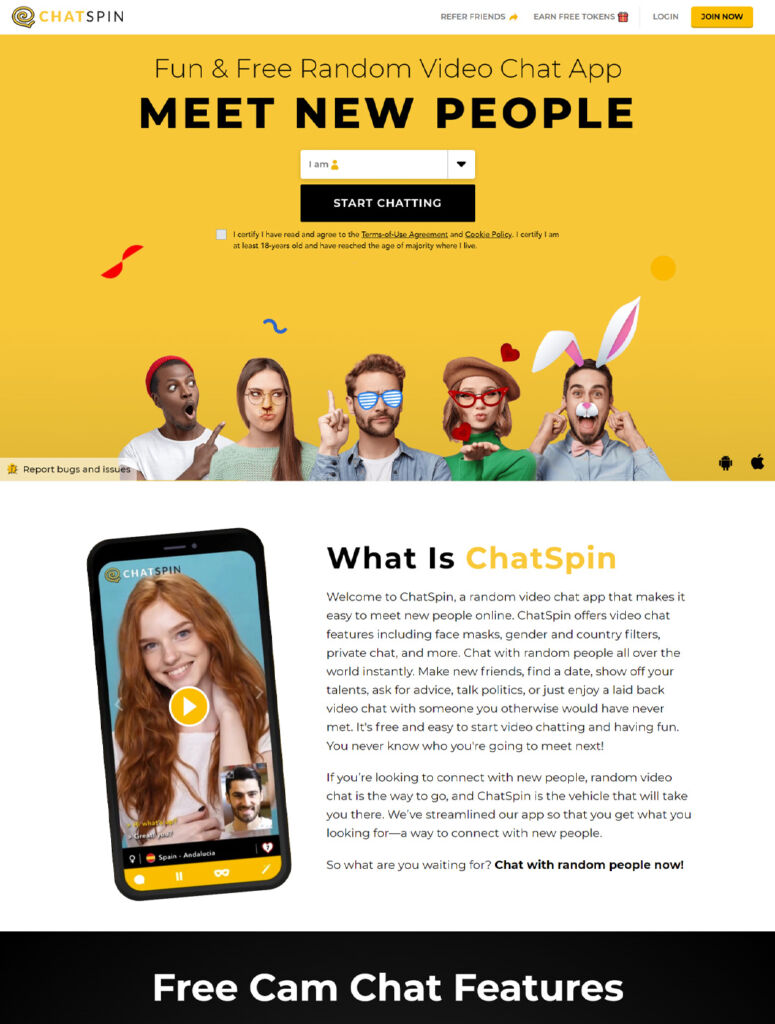 ChatSpin site review
